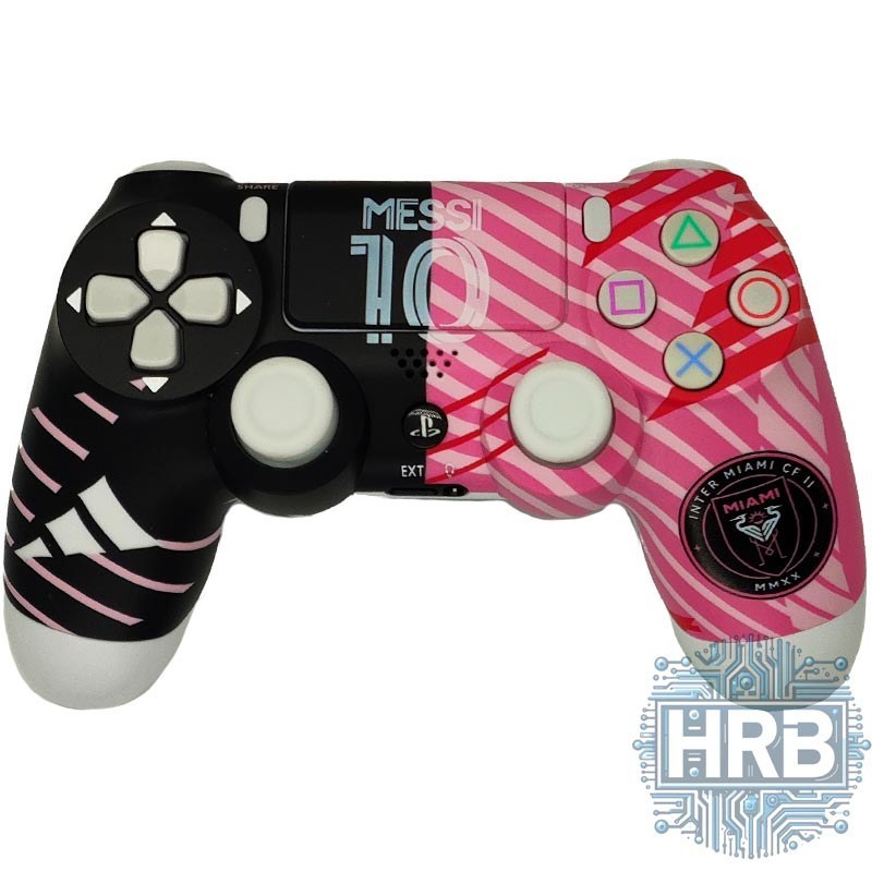 دسته PS4 طرح Miami Messi برد اصلی های کپی